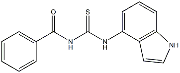 N-benzoyl-N'-(1H-indol-4-yl)thiourea 结构式