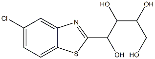 1-(5-chloro-1,3-benzothiazol-2-yl)butane-1,2,3,4-tetraol 结构式