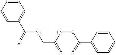 N-{2-[(benzoyloxy)amino]-2-oxoethyl}benzenecarboxamide 结构式