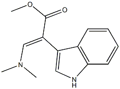 methyl 3-(dimethylamino)-2-(1H-indol-3-yl)acrylate 结构式