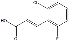 (2E)-3-(2-chloro-6-fluorophenyl)acrylic acid 结构式