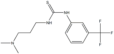 N-[3-(dimethylamino)propyl]-N'-[3-(trifluoromethyl)phenyl]thiourea 结构式