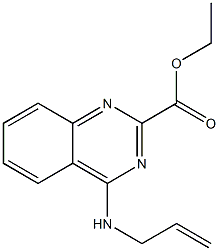 ethyl 4-(allylamino)-2-quinazolinecarboxylate 结构式