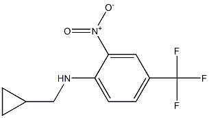 N1-cyclopropylmethyl-2-nitro-4-(trifluoromethyl)aniline 结构式