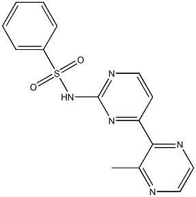 N1-[4-(3-methylpyrazin-2-yl)pyrimidin-2-yl]benzene-1-sulfonamide 结构式