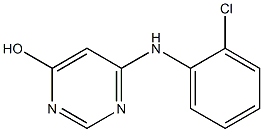 6-(2-chloroanilino)pyrimidin-4-ol 结构式