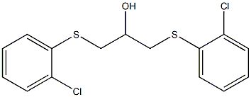 1,3-bis[(2-chlorophenyl)sulfanyl]-2-propanol 结构式