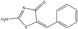 2-amino-5-benzylidene-4,5-dihydro-1,3-thiazol-4-one 结构式