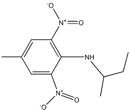 N-(sec-butyl)-4-methyl-2,6-dinitroaniline 结构式