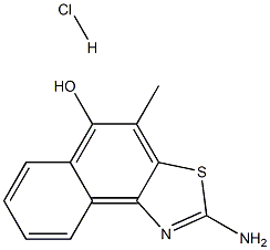 2-amino-4-methylnaphtho[1,2-d][1,3]thiazol-5-ol hydrochloride 结构式