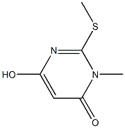 6-hydroxy-3-methyl-2-(methylthio)-3,4-dihydropyrimidin-4-one 结构式