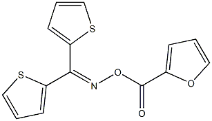 2-[({[di(2-thienyl)methylene]amino}oxy)carbonyl]furan 结构式