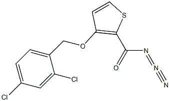 {3-[(2,4-dichlorobenzyl)oxy]-2-thienyl}(2lambda~5~-1-triazen-2-ynyl)methanone 结构式