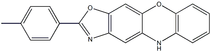 2-(4-methylphenyl)-5H-[1,3]oxazolo[4,5-b]phenoxazine 结构式