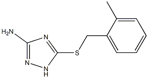 5-[(2-methylbenzyl)sulfanyl]-1H-1,2,4-triazol-3-ylamine 结构式