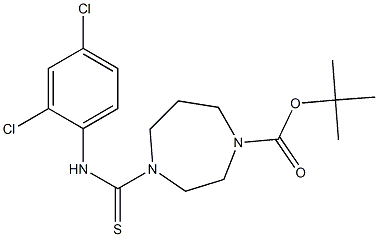 tert-butyl 4-[(2,4-dichloroanilino)carbothioyl]-1,4-diazepane-1-carboxylate 结构式