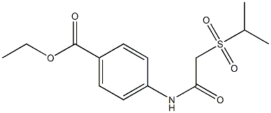 ethyl 4-{[2-(isopropylsulfonyl)acetyl]amino}benzoate 结构式