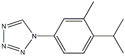 1-(4-isopropyl-3-methylphenyl)-1H-1,2,3,4-tetraazole 结构式