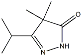 3-isopropyl-4,4-dimethyl-4,5-dihydro-1H-pyrazol-5-one 结构式