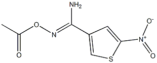 O3-acetyl-5-nitrothiophene-3-carbohydroximamide 结构式