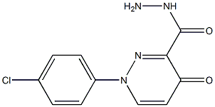 1-(4-chlorophenyl)-4-oxo-1,4-dihydro-3-pyridazinecarbohydrazide 结构式