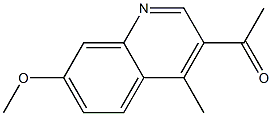 1-(7-methoxy-4-methyl-3-quinolyl)ethan-1-one 结构式