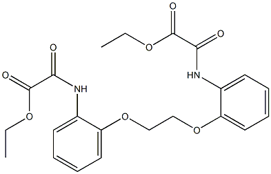 ethyl 2-[2-(2-{2-[(2-ethoxy-2-oxoacetyl)amino]phenoxy}ethoxy)anilino]-2-oxoacetate 结构式