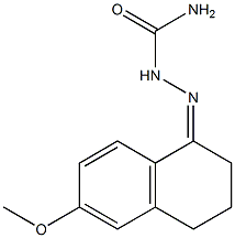 2-(6-methoxy-1,2,3,4-tetrahydronaphthalen-1-yliden)hydrazine-1-carboxamide 结构式