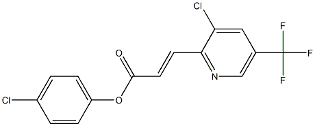 4-chlorophenyl 3-[3-chloro-5-(trifluoromethyl)-2-pyridinyl]acrylate 结构式