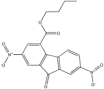 butyl 2,7-dinitro-9-oxo-9H-fluorene-4-carboxylate 结构式