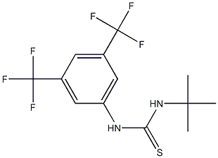 N-(tert-butyl)-N'-[3,5-di(trifluoromethyl)phenyl]thiourea 结构式