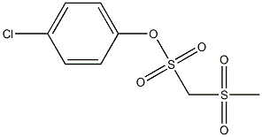 4-chlorophenyl (methylsulfonyl)methanesulfonate 结构式