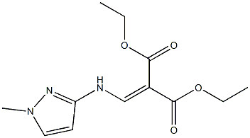 diethyl 2-{[(1-methyl-1H-pyrazol-3-yl)amino]methylidene}malonate 结构式