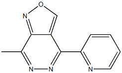 7-methyl-4-(2-pyridinyl)isoxazolo[3,4-d]pyridazine 结构式