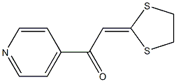 2-(1,3-dithiolan-2-yliden)-1-(4-pyridyl)ethan-1-one 结构式