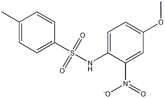 N1-(4-methoxy-2-nitrophenyl)-4-methylbenzene-1-sulfonamide 结构式