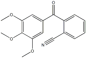 2-(3,4,5-trimethoxybenzoyl)benzonitrile 结构式