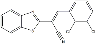 2-(1,3-benzothiazol-2-yl)-3-(2,3-dichlorophenyl)acrylonitrile 结构式