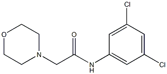 N1-(3,5-dichlorophenyl)-2-morpholinoacetamide 结构式