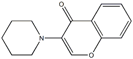 3-piperidino-4H-chromen-4-one 结构式