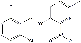 3-[(2-chloro-6-fluorobenzyl)oxy]-6-methyl-2-nitropyridine 结构式