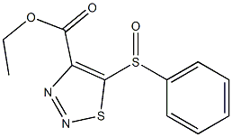 ethyl 5-(phenylsulfinyl)-1,2,3-thiadiazole-4-carboxylate 结构式