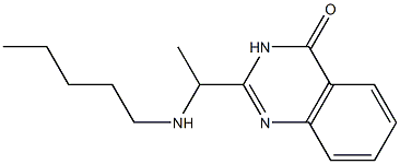 2-[1-(pentylamino)ethyl]-4(3H)-quinazolinone 结构式