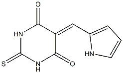 5-(1H-pyrrol-2-ylmethylidene)-2-thioxohexahydropyrimidine-4,6-dione 结构式