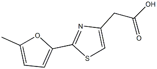 [2-(5-methyl-2-furyl)-1,3-thiazol-4-yl]acetic acid 结构式