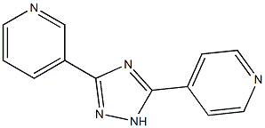 3-[5-(4-pyridyl)-1H-1,2,4-triazol-3-yl]pyridine 结构式