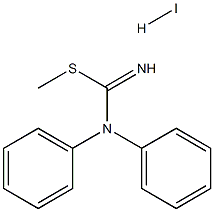 methyl N-phenylanilinomethanimidothioate hydroiodide 结构式