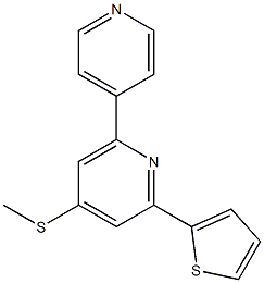 2-(2-thienyl)-4-(methylthio)-6-(4-pyridyl)pyridine 结构式