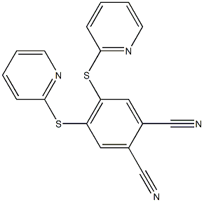 4,5-di(2-pyridylthio)phthalonitrile 结构式