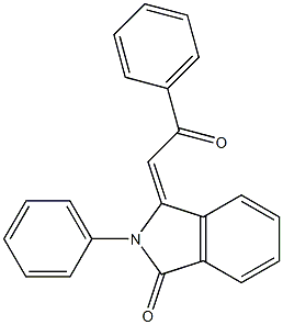 3-(2-oxo-2-phenylethylidene)-2-phenyl-1-isoindolinone 结构式